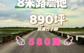 民雄竹子腳~8米路農地