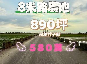 民雄竹子腳~8米路農地