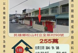 民雄立全新村透天-9/18開標