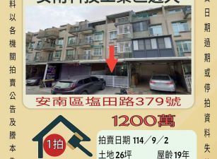 安南區台南科技工業區-9/2開標