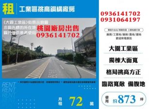 大園廠房出租-工業區挑高鋼構廠房