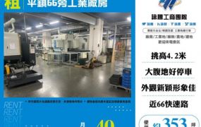 平鎮工業廠房出租-66旁新穎工業廠房
