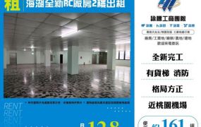 海湖全新RC廠房2樓出租182