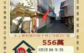 水上柳子林透天-9/25開標