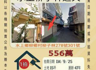 水上柳子林透天-9/25開標