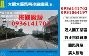 大園大馬路旁挑高廠房/附1