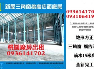 中壢好市多旁全新挑高店面廠房