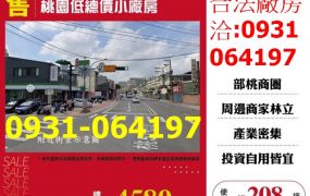 售桃園廠房桃園低總價小廠房出售