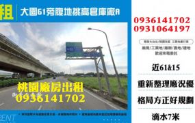 大園61旁腹地挑高倉庫廠A
