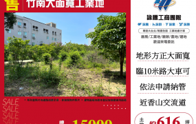 苗栗竹南大面寬工業地