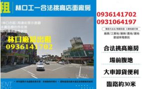林口工一合法挑高店面廠房