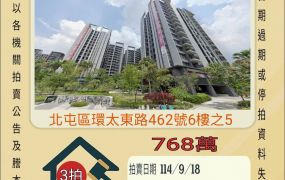北屯總太2020兩房平車-9/18