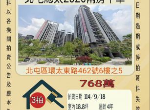 北屯總太2020兩房平車-9/18