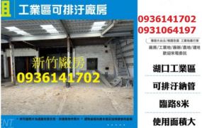 湖口工業區出租-可排汙廠房