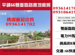 平鎮66雙面臨路農地廠房
