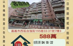 嘉義榮民醫院三房車位-10/22開標