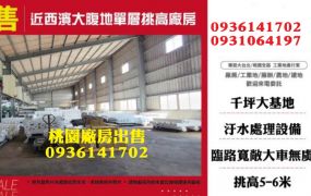 新屋廠房-大腹地單層挑高廠房