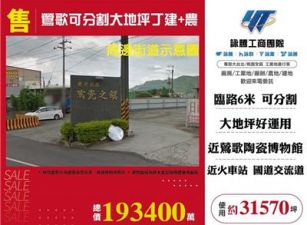 鶯歌可分割大地坪丁建+農