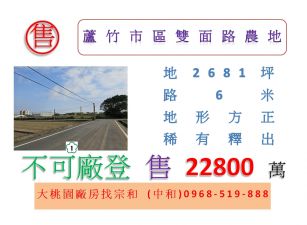 蘆竹市區雙面路農地