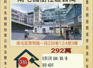 南屯楓樹社區公寓-10/8開標