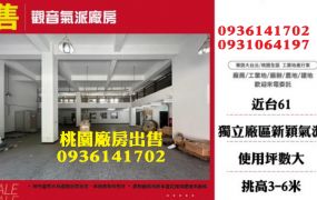觀音廠房出售-氣派RC廠房