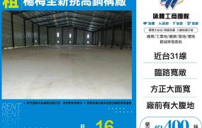楊梅全新挑高鋼構廠