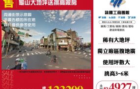 龜山超值大地坪送挑高廠房184