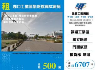 湖口工業區氣派挑高RC廠房155