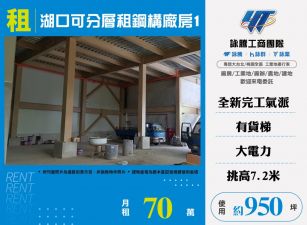 湖口可分層租鋼構廠房168