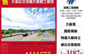 大溪近交流道大面寬工業地136