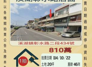 溪湖彰水路店面-10/22開標