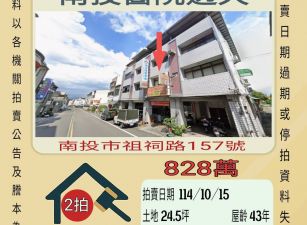 南投市立醫院透天-10/15開標
