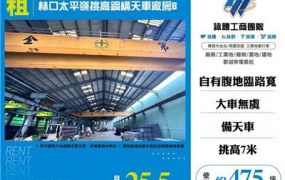 林口太平嶺挑高鋼構天車廠房
