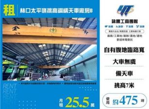 林口太平嶺挑高鋼構天車廠房