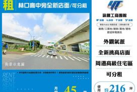 林口高中旁全新店面/可分租155