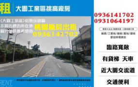 大園工業區廠房-出租挑高廠房