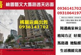 桃園店面出售-藝文大馬路透天店面