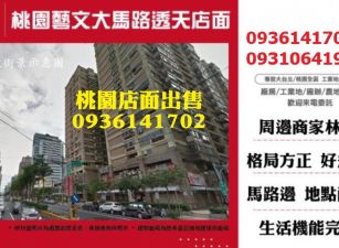 桃園店面出售-藝文大馬路透天店面