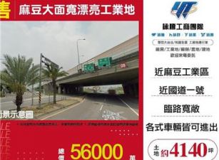 麻豆大面寬漂亮工業地