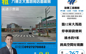 八德正大馬路旁店面廠房
