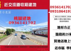 大園25米路旁建地-近交流道收租建地
