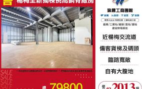 楊梅全新獨棟挑高鋼骨廠房