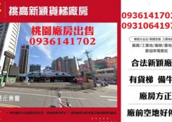 八德廠房-挑高新穎貨梯廠房