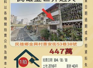 民雄金世界透天-11/11開標