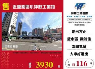 近重劃區小坪數工業地