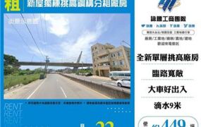 新屋獨棟挑高鋼構分租廠房