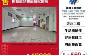 樹林車站雙面寬RC廠房