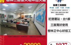 樹林三店面大地坪透天廠