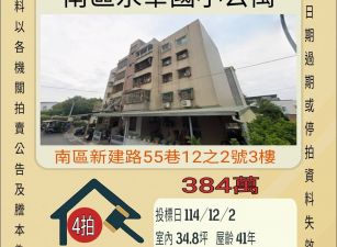 台南南區永華國小公寓-12/2 開標