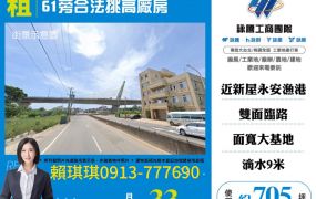 琪琪🐝推~61旁合法挑高廠房